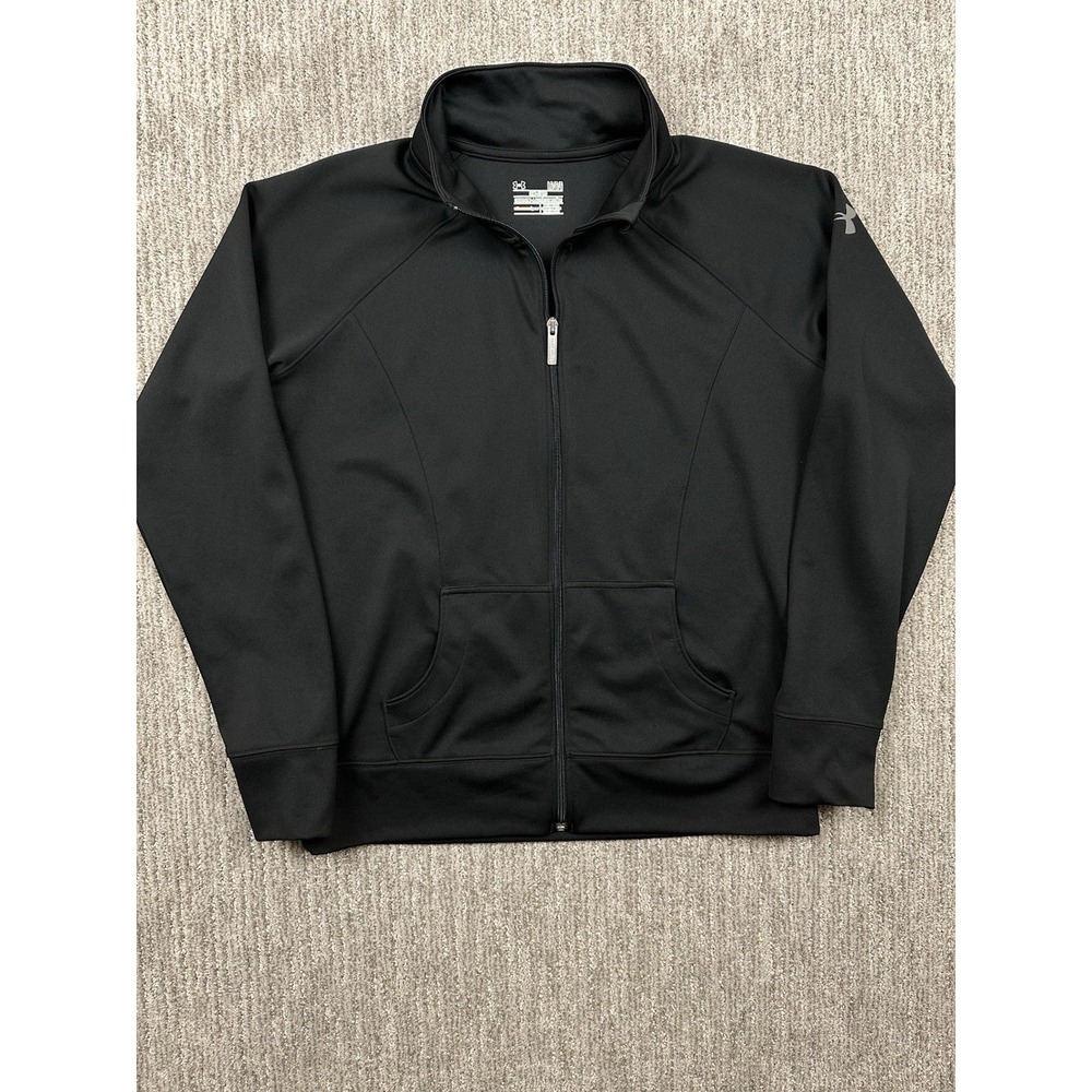 Under Armour Womens AllSeasonGear Full Zip Track Jacket Black Large 1236056